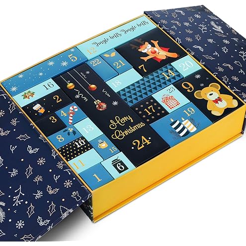 Crystal Advent Calendar Kit: 24 Day Christmas Countdown, Mystery Gift