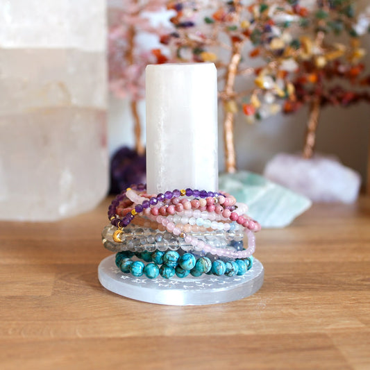 Selenite Harmonizer & Plate Bundle | Charge Your Crystal Bracelets