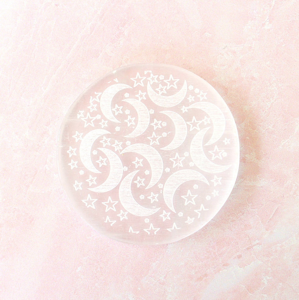 Selenite Harmonizer & Plate Bundle | Charge Your Crystal Bracelets