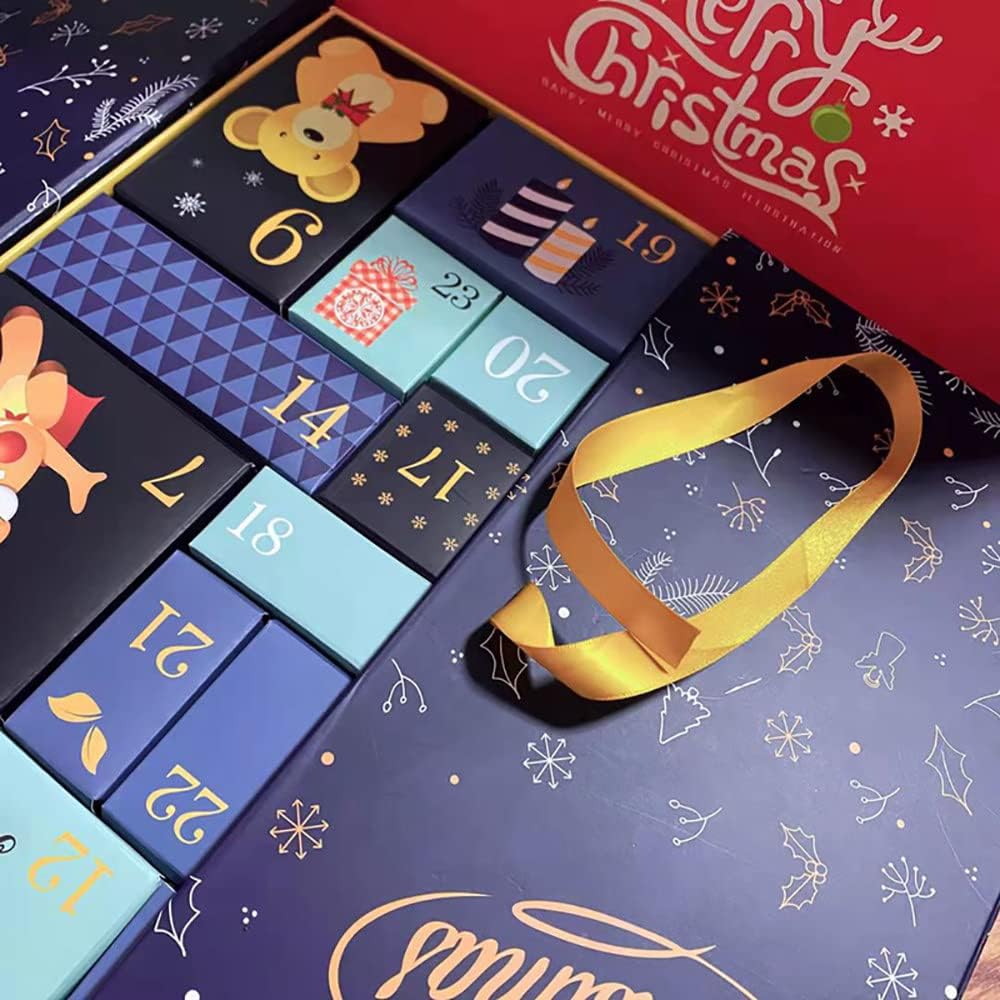 Crystal Advent Calendar Kit: 24 Day Christmas Countdown, Mystery Gift