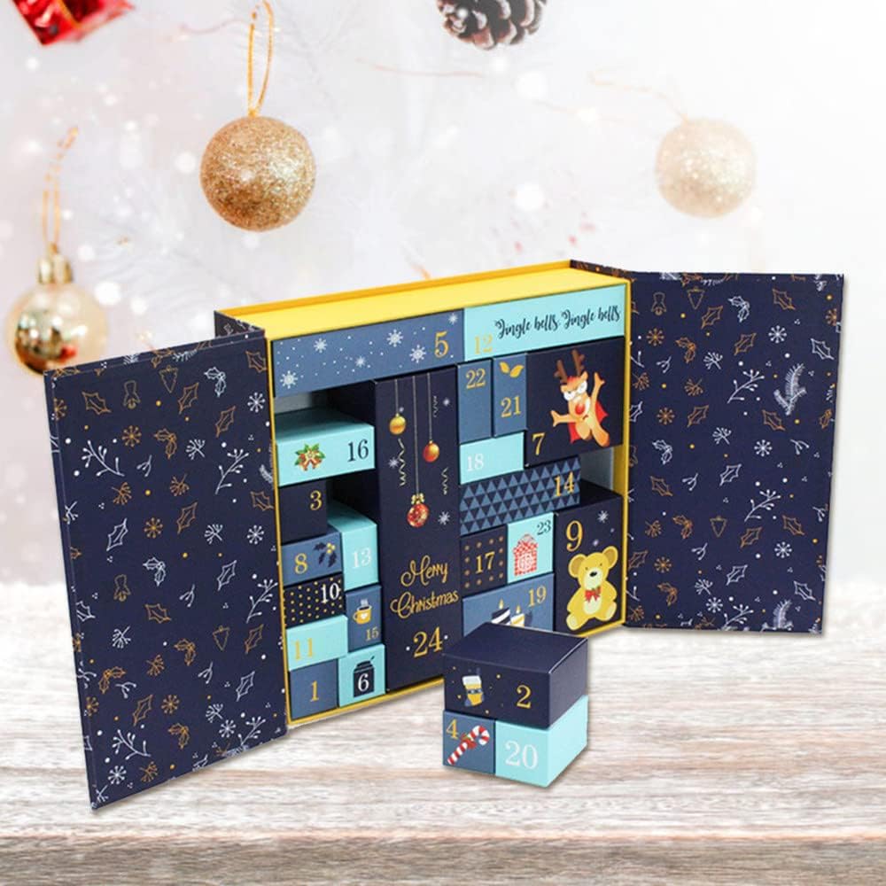 Crystal Advent Calendar Kit: 24 Day Christmas Countdown, Mystery Gift