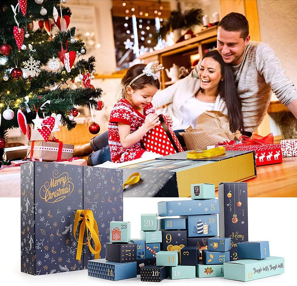 Crystal Advent Calendar Kit: 24 Day Christmas Countdown, Mystery Gift