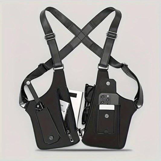 Premium Leather Adjustable Underarm Shoulder Bag for Men & Women