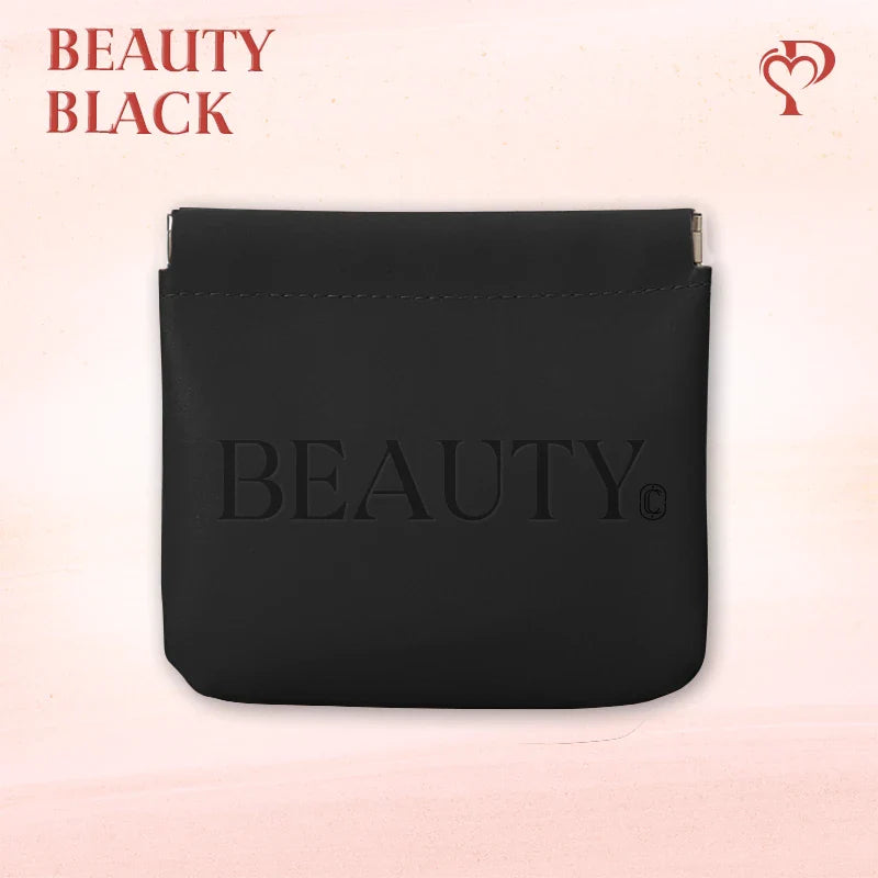 Pouchic - Personalized Snap Closure Leather Organizer Pouch