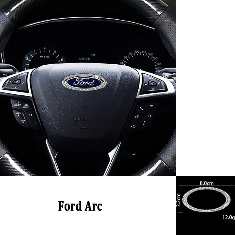 Black Friday Sale🎉50% OFF🎉Creative Steering Wheel Crystal Sticker