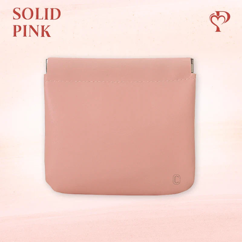 Pouchic - Personalized Snap Closure Leather Organizer Pouch