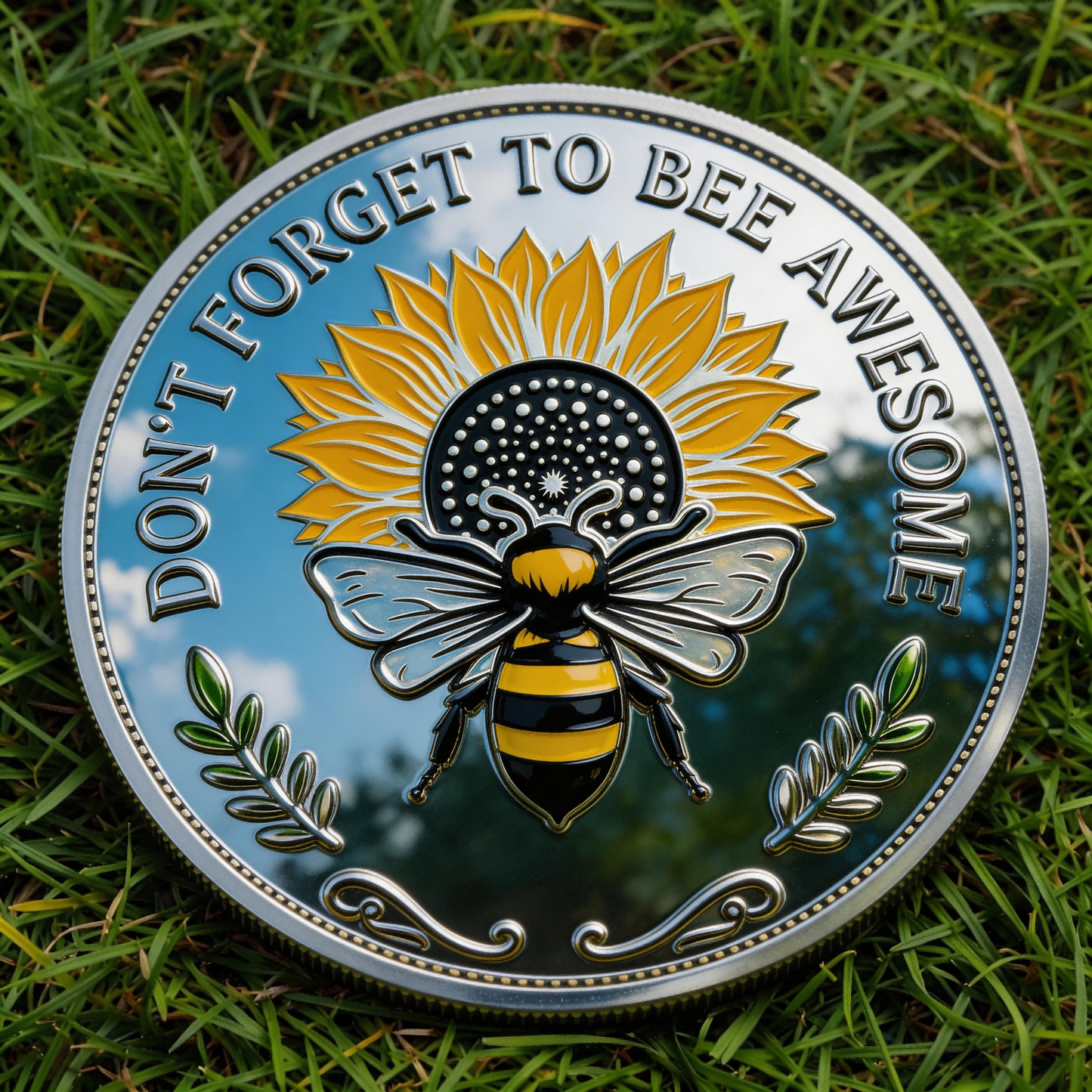 🏆Last Day 40% OFF- Bee Kind Positivity Commemorative Coin 🐝🪙🌼