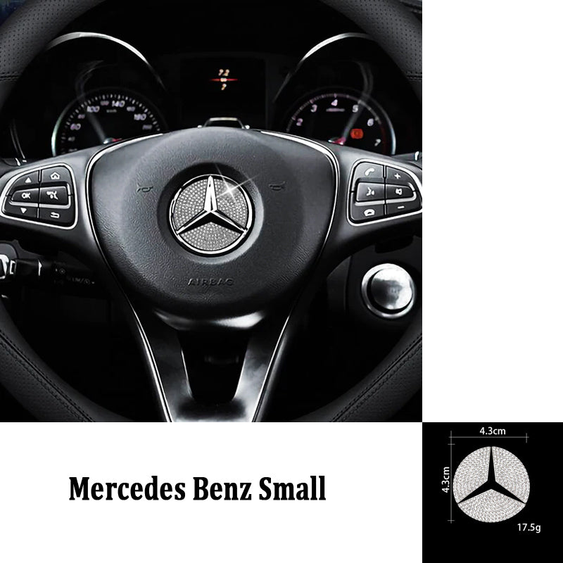 Black Friday Sale🎉50% OFF🎉Creative Steering Wheel Crystal Sticker