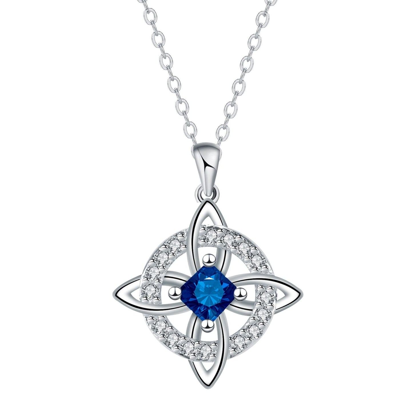 ✨ Mystical Birthstone Witches Knot Necklace – Natural Crystal 🔮💞Protect Your Loved Ones