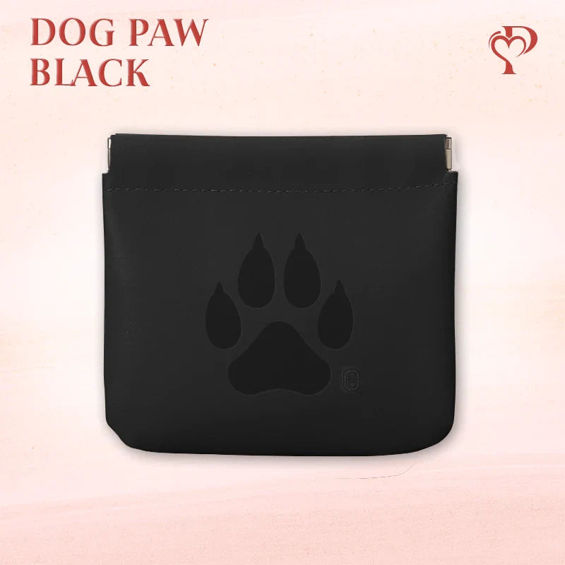 Pouchic - Personalized Snap Closure Leather Organizer Pouch