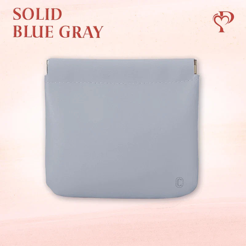 Pouchic - Personalized Snap Closure Leather Organizer Pouch