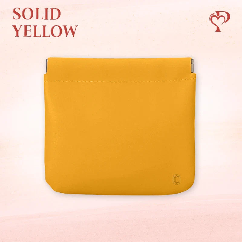 Pouchic - Personalized Snap Closure Leather Organizer Pouch
