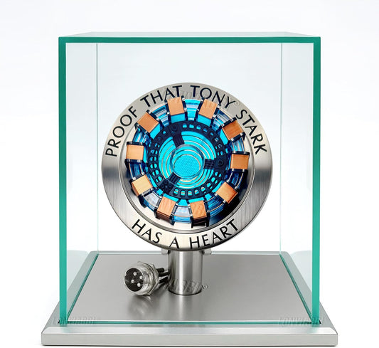 Arc Reactor LED Atmosphere Light, Vibration Sensitive USB Lamp, with Display Case