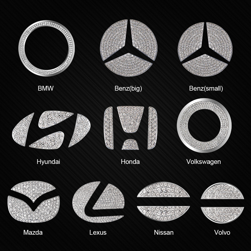 Black Friday Sale🎉50% OFF🎉Creative Steering Wheel Crystal Sticker