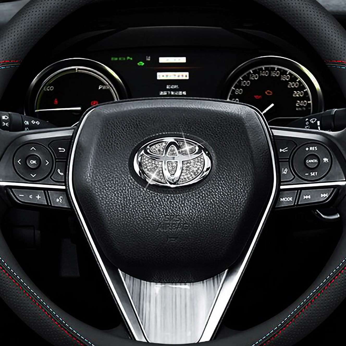 Black Friday Sale🎉50% OFF🎉Creative Steering Wheel Crystal Sticker