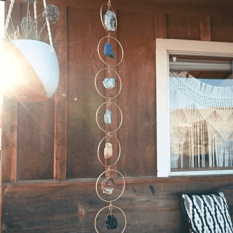 🔥Raw Crystal 7 Chakra Gemstone Wall Decor