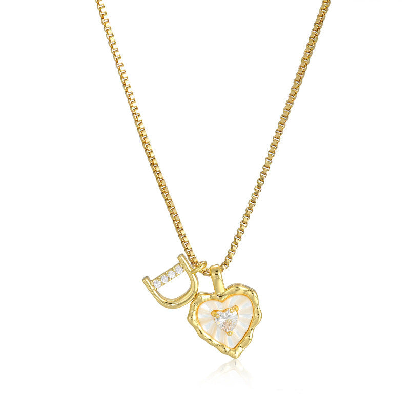 Initial Heart Necklace