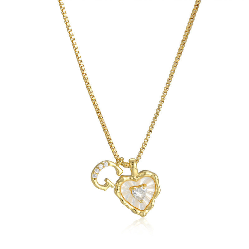 Initial Heart Necklace