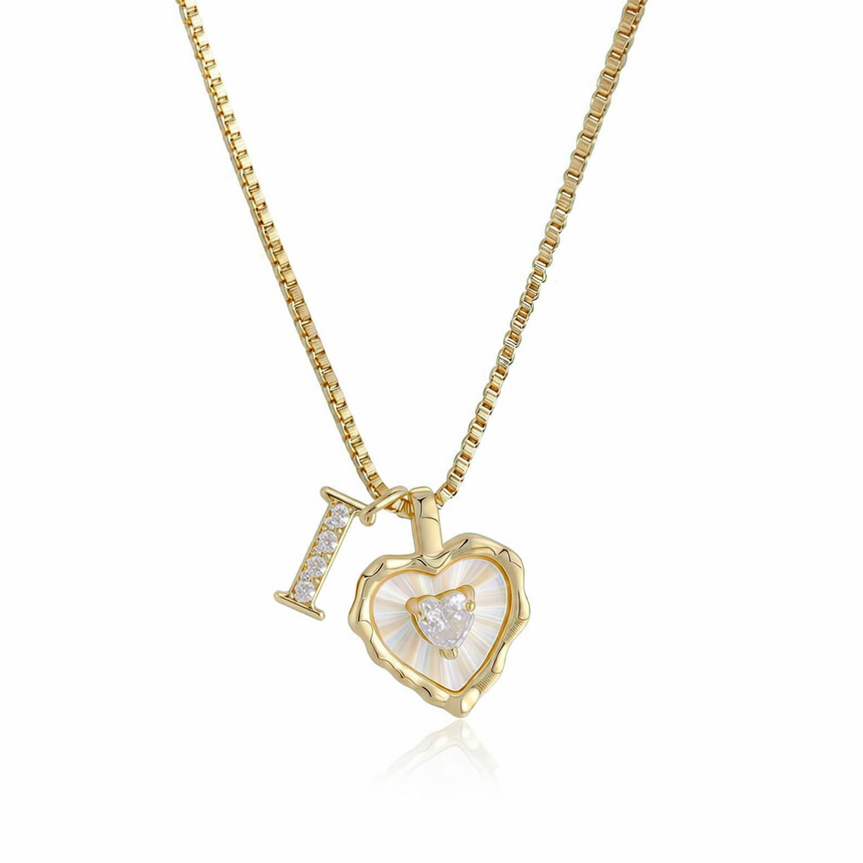 Initial Heart Necklace
