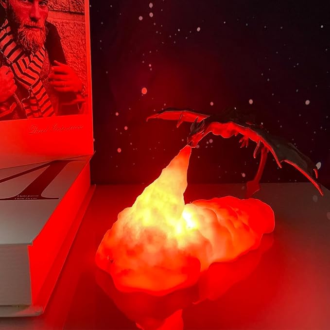 Fire Breathing Drago Lamp