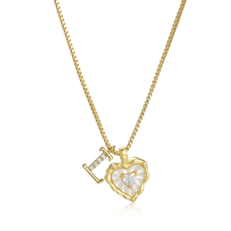 Initial Heart Necklace
