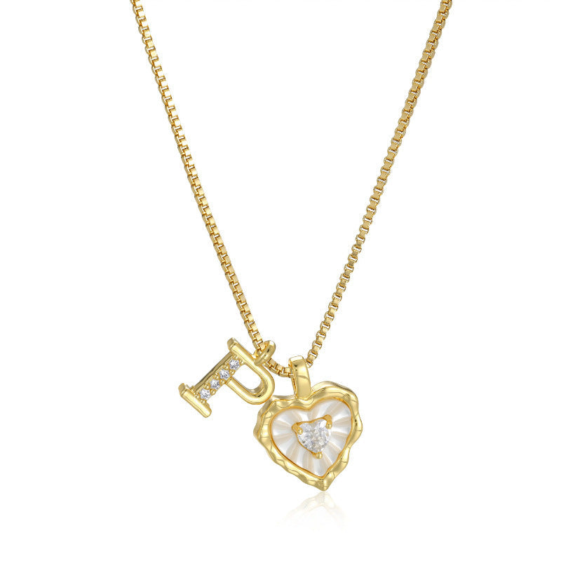 Initial Heart Necklace