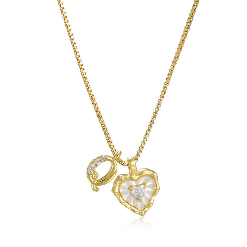 Initial Heart Necklace