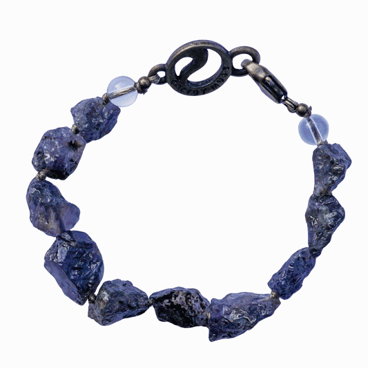 Raw Iolite Bracelet