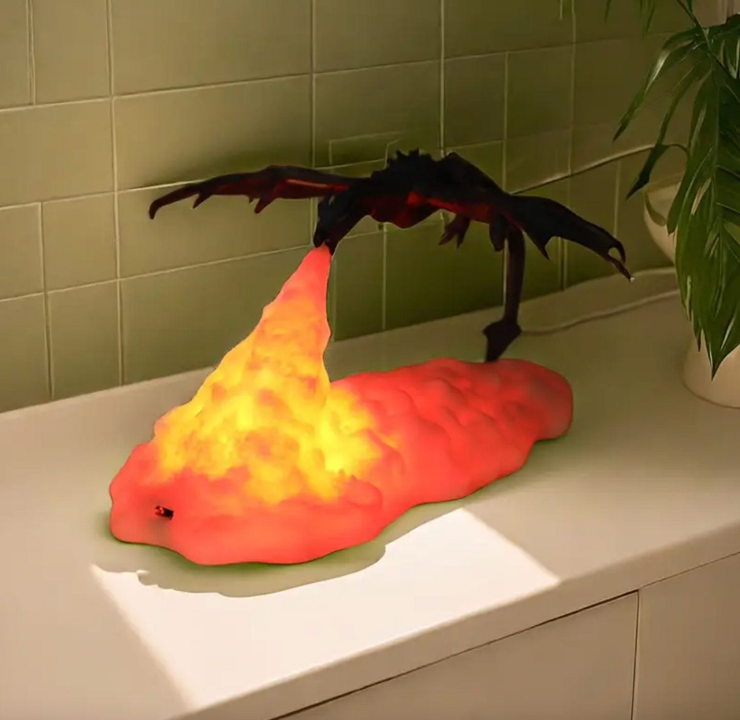 Fire Breathing Drago Lamp