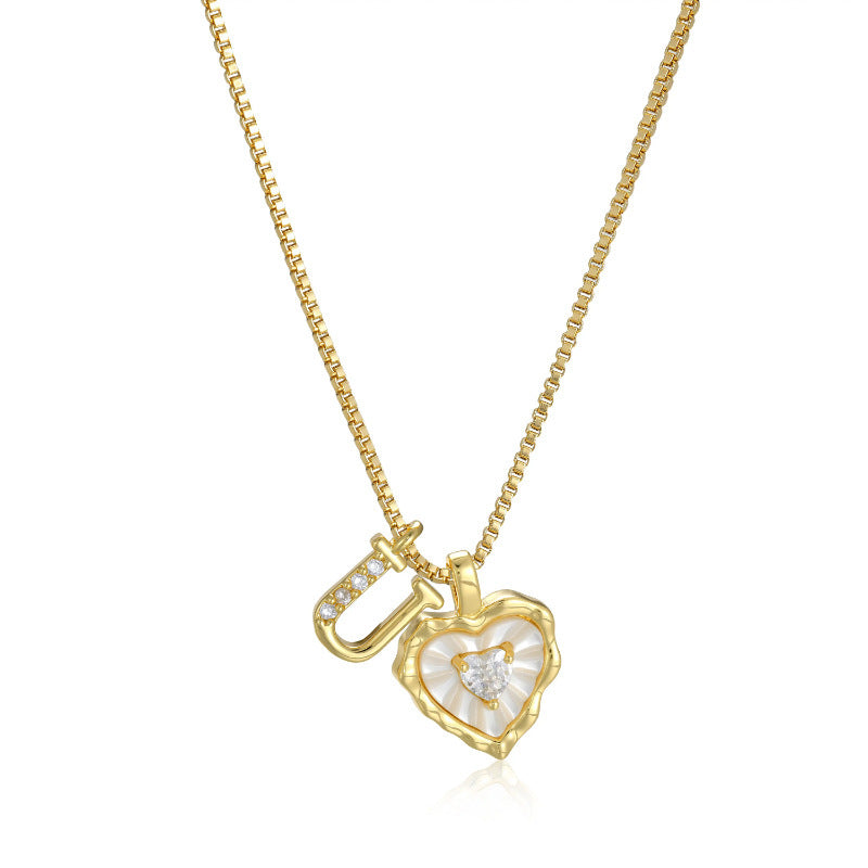 Initial Heart Necklace