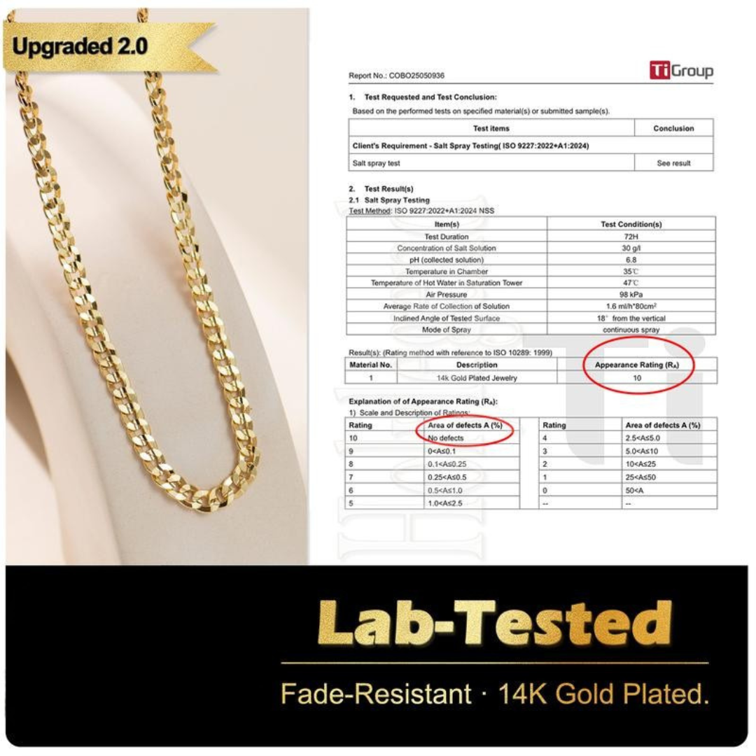 14K Gold-Plated Crucifix Chain
