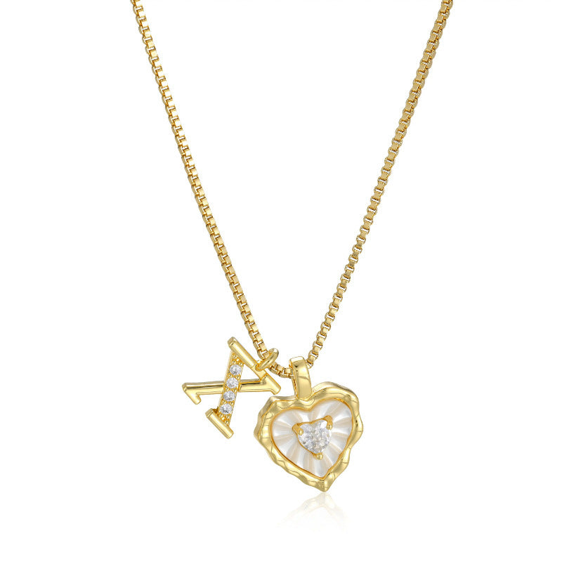 Initial Heart Necklace