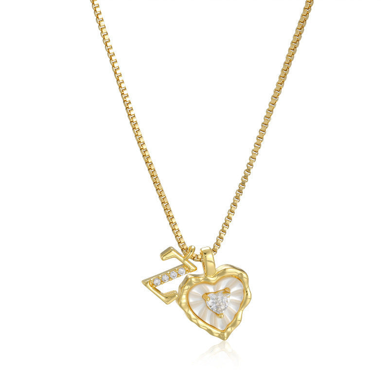 Initial Heart Necklace