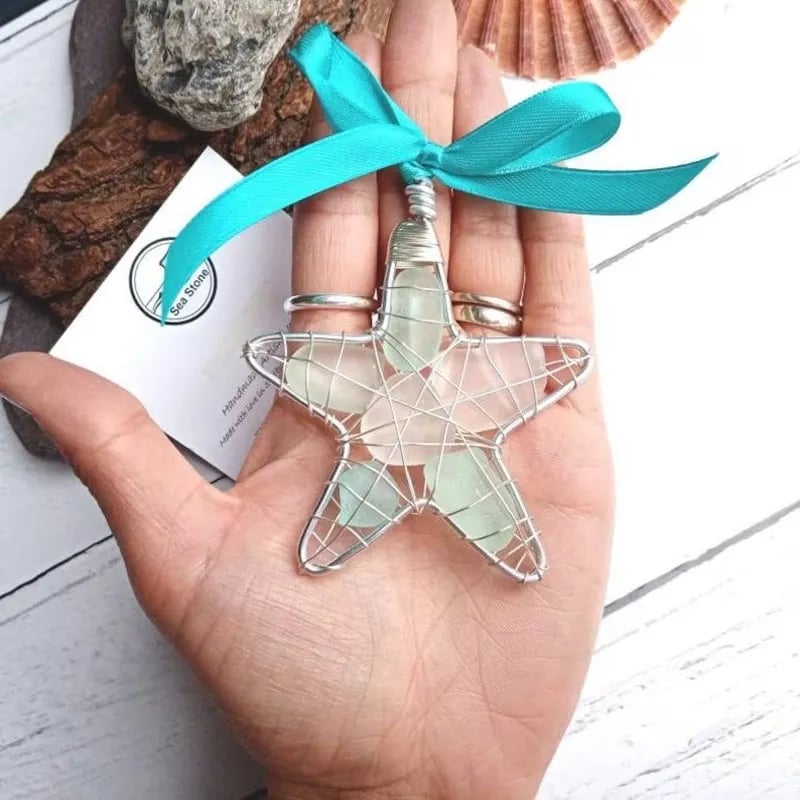 LAST DAY 49% OFF💥⭐Sea Glass Star Gift❤️bring joy and good fortune.🧡