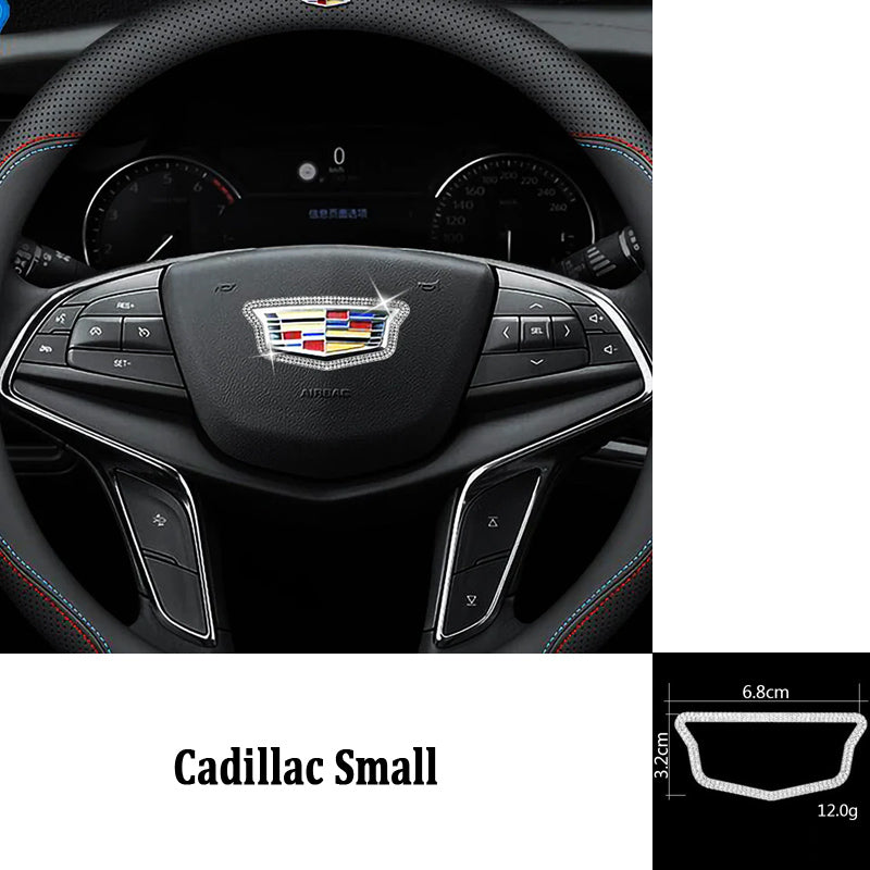 Black Friday Sale🎉50% OFF🎉Creative Steering Wheel Crystal Sticker