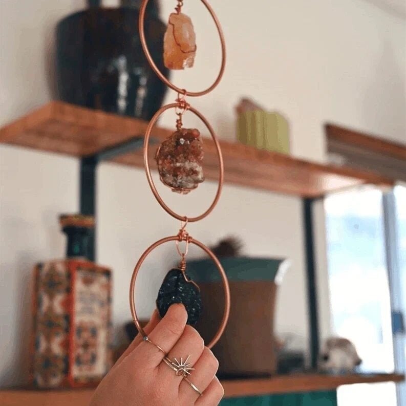 🔥Raw Crystal 7 Chakra Gemstone Wall Decor