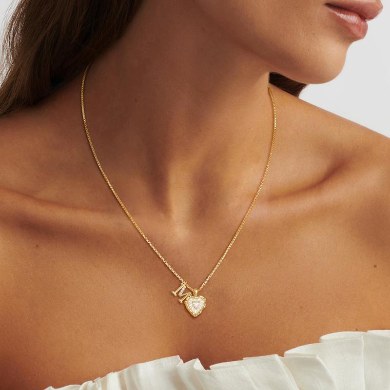 Initial Heart Necklace
