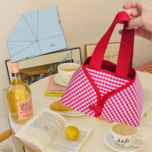 [New Year Special]DIY Fabric Foldable Food Basket Sewing Template - With Instructions