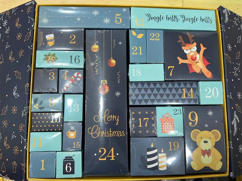 Crystal Advent Calendar Kit: 24 Day Christmas Countdown, Mystery Gift
