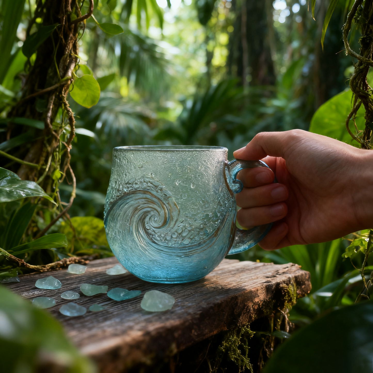 🎄Last Day 49%OFF!🎄Atroposcrystal™🌊 Sea Glass Wave Mug