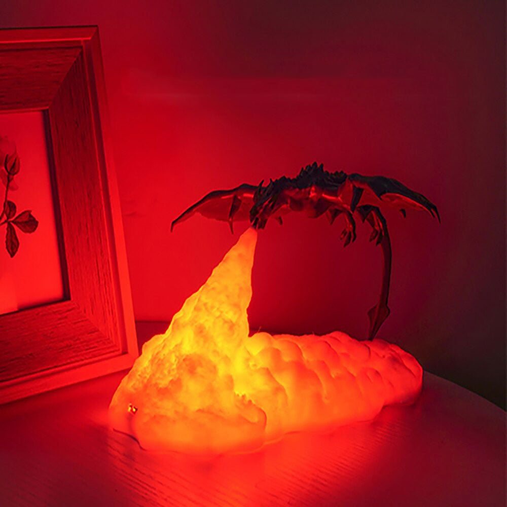 Fire Breathing Drago Lamp