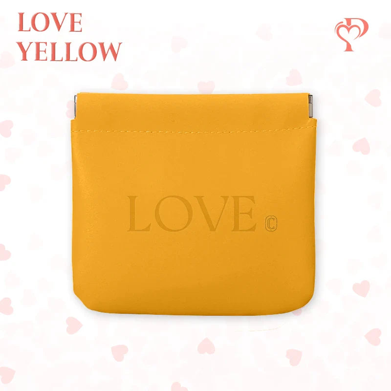 Pouchic - Personalized Snap Closure Leather Organizer Pouch